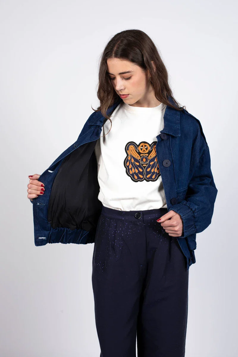Veste en jean upcyclé - Hailey - Image 3