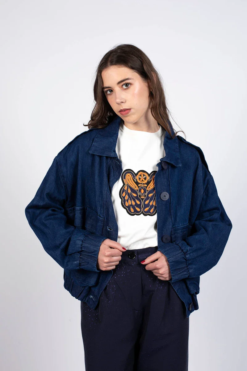 Veste en jean upcyclé - Hailey - Image 5