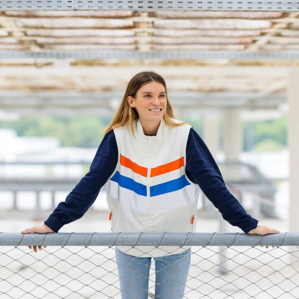 Veste réfléchissante unisexe en polyester recyclé - Image 14