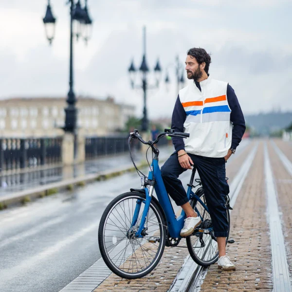 Veste réfléchissante unisexe en polyester recyclé - Image 15