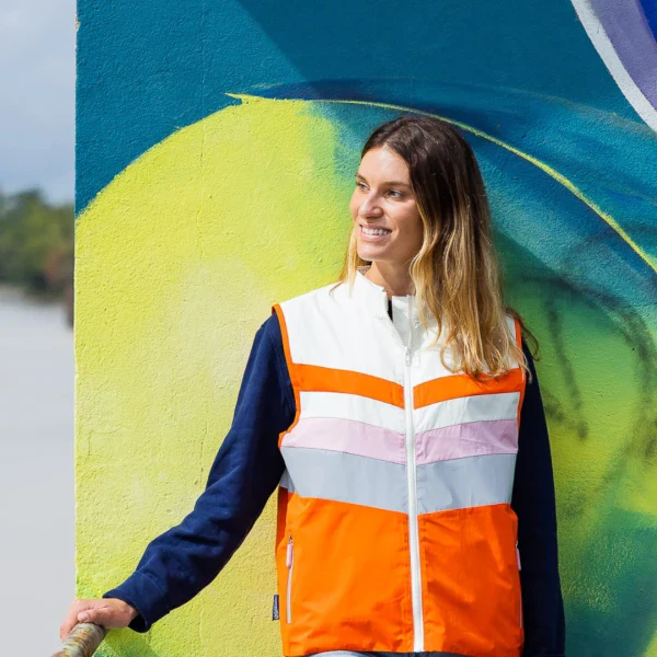 Veste réfléchissante unisexe en polyester recyclé - Image 21