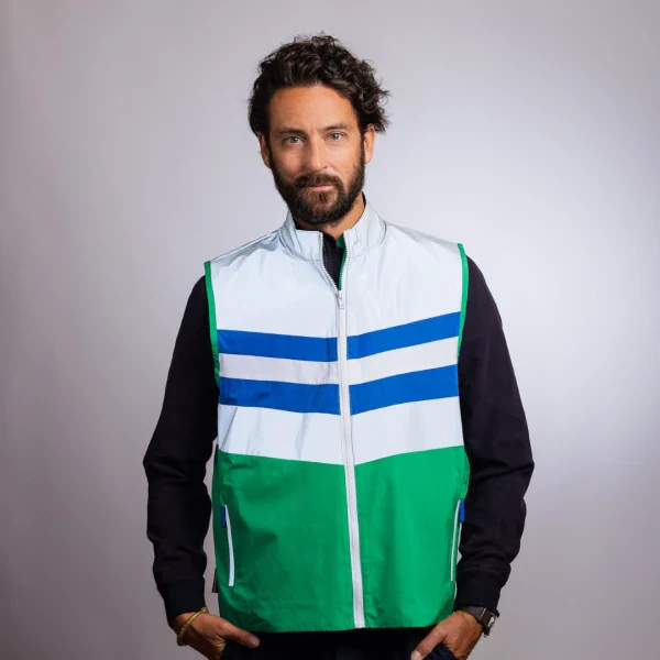 Veste réfléchissante unisexe en polyester recyclé - Image 23