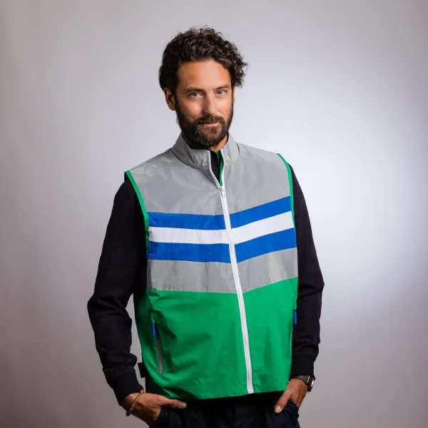 Veste réfléchissante unisexe en polyester recyclé - Image 24
