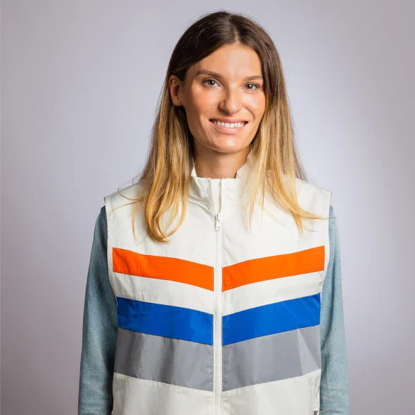 Veste réfléchissante unisexe en polyester recyclé - Image 6