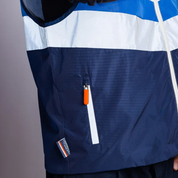 Veste réfléchissante unisexe en polyester recyclé - Image 8