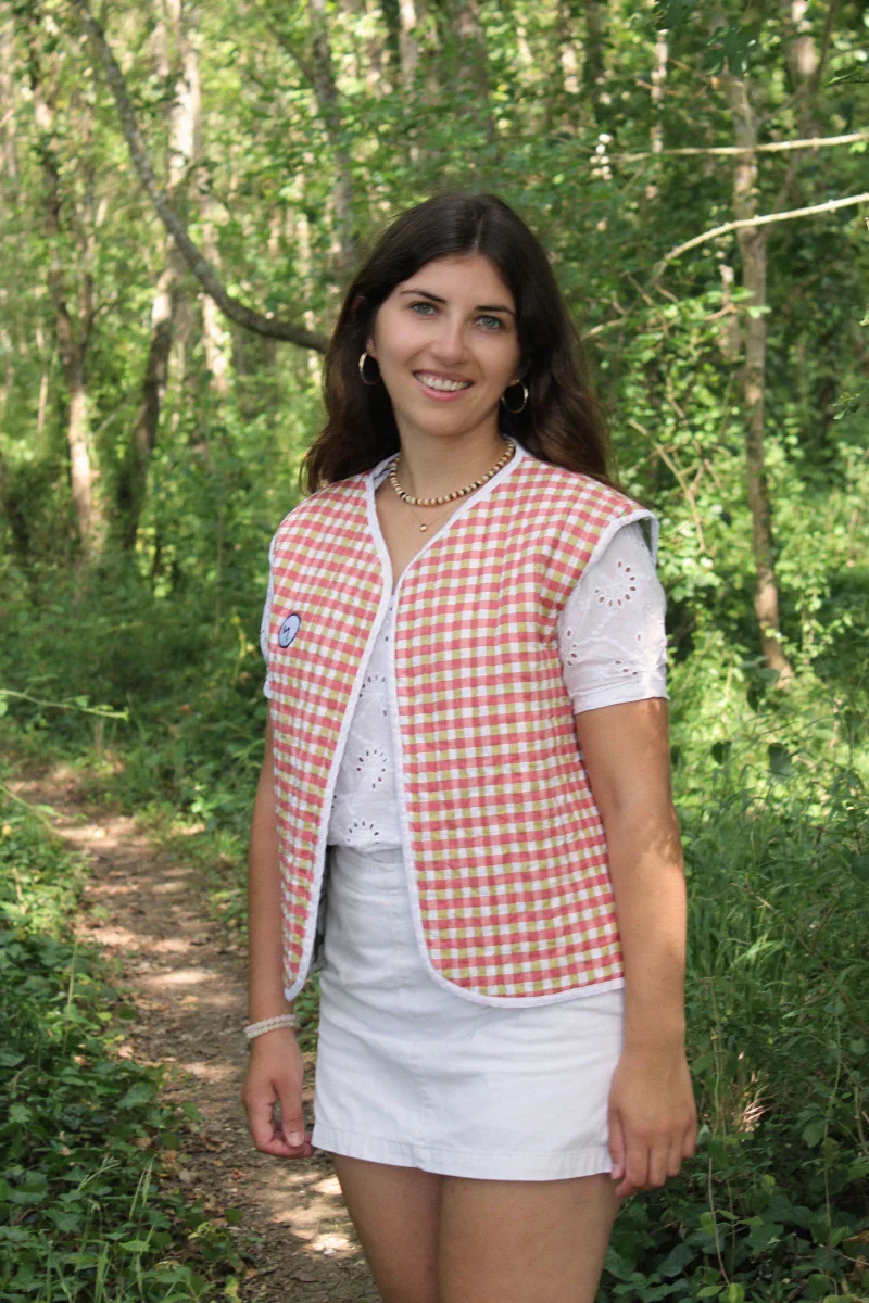 Veste réversible sans manches matelassée - "Soledad" - Image 2