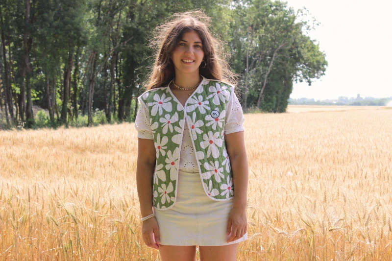 Veste réversible sans manches matelassée - "Soledad" - Image 3