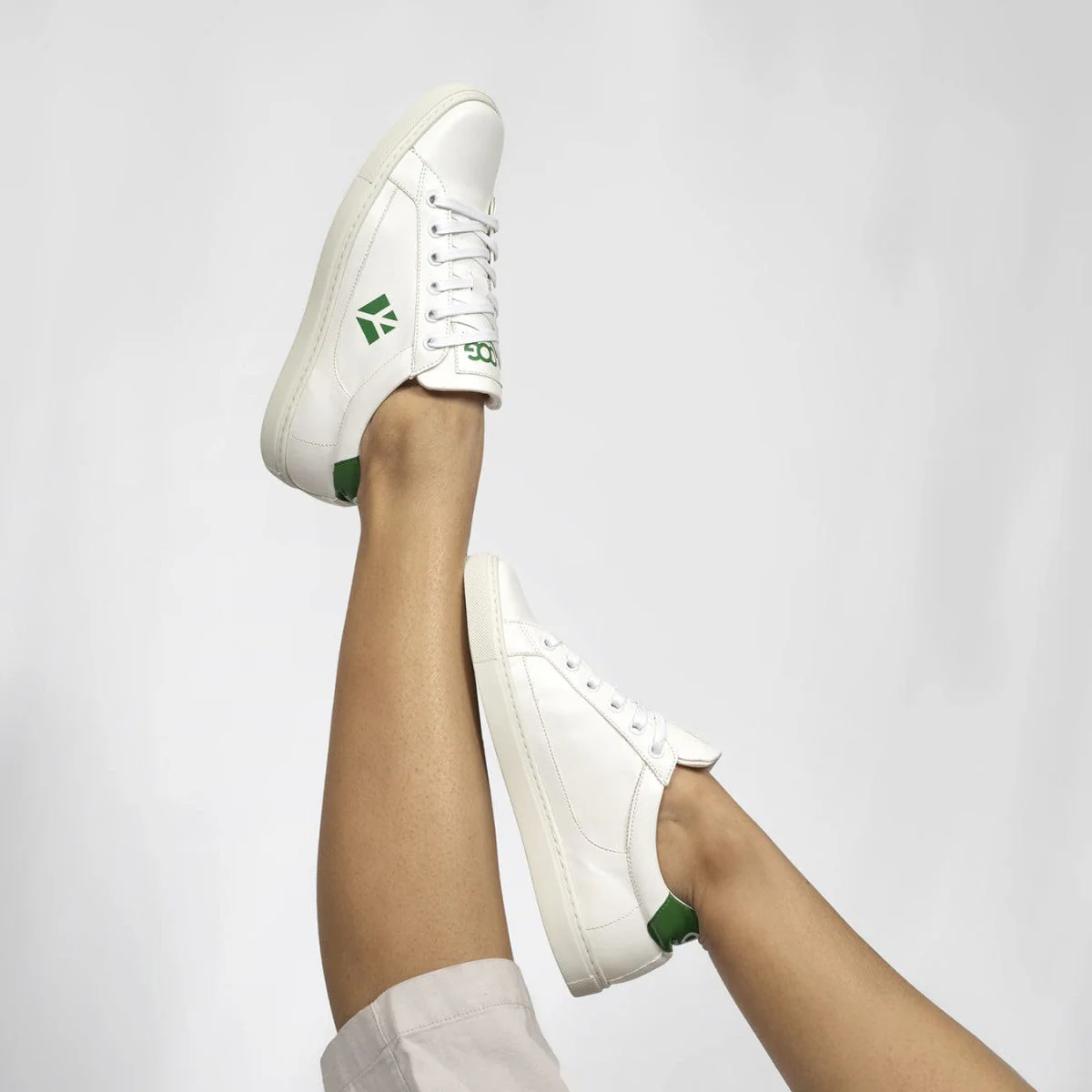 Baskets véganes pour hommes Blanc / Vert Winton - Image 10