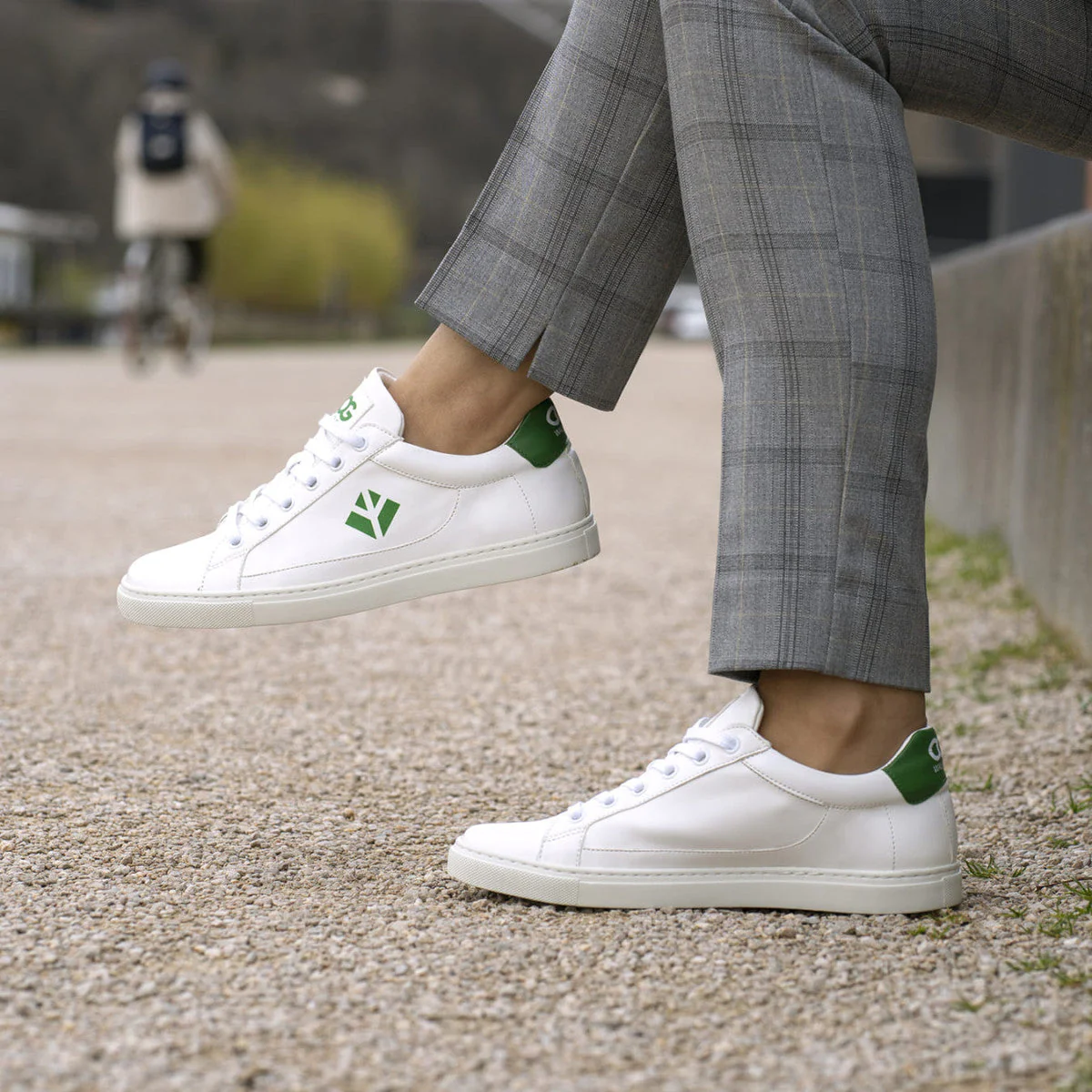 Baskets véganes pour hommes Blanc / Vert Winton - Image 9